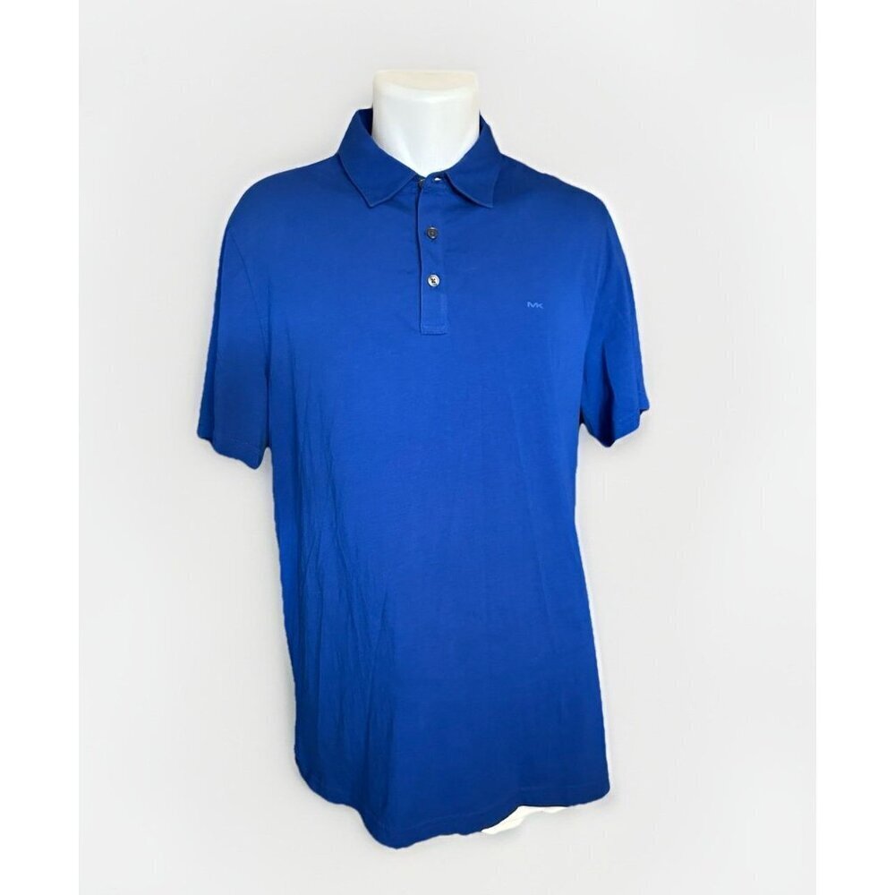 Michael Kors Bright Navy Blue Polo Shirt Large Excellent Condition